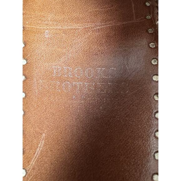 Men\'s Brooks Brothers Brown Leather Cap Toe Oxfords Sz 11D EUC main image 11